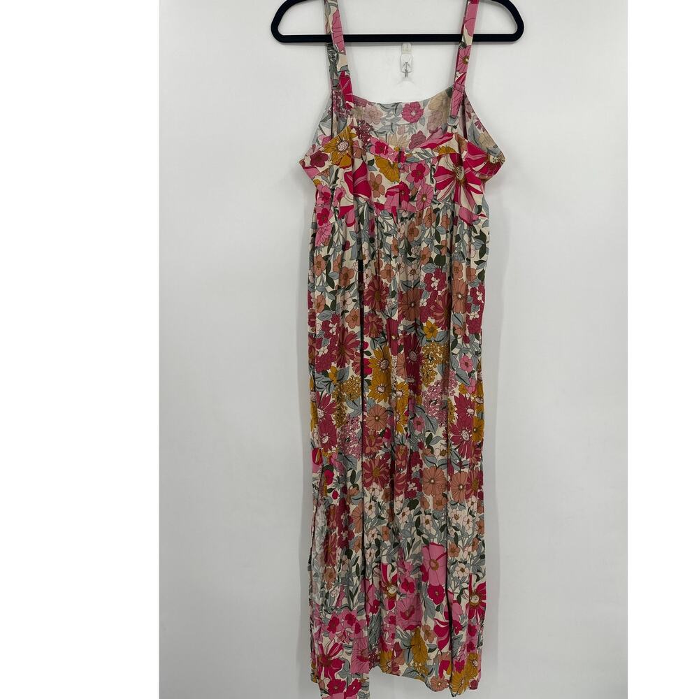 Natural Life Patti Side Slit Maxi Dress in Summer floral Size Large NWT - Picture 5 of 8